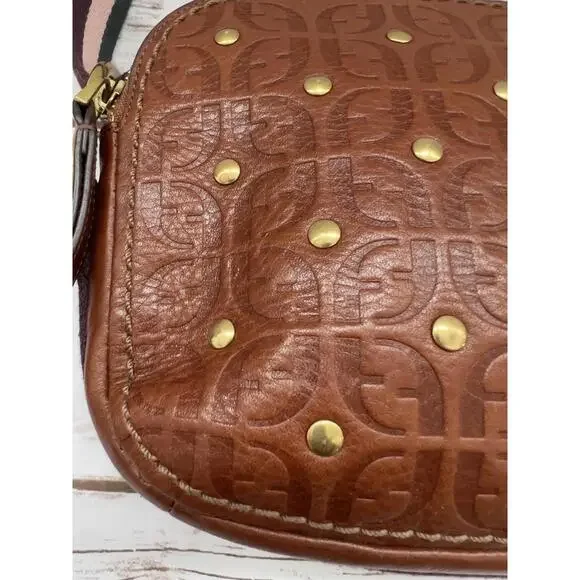 Fossil Elle Silhouette Tooled Leather Crossbody Purse